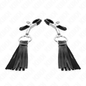 KINK - 6 CM LEATHERETTE TASSEL NIPPLE CLAMPS