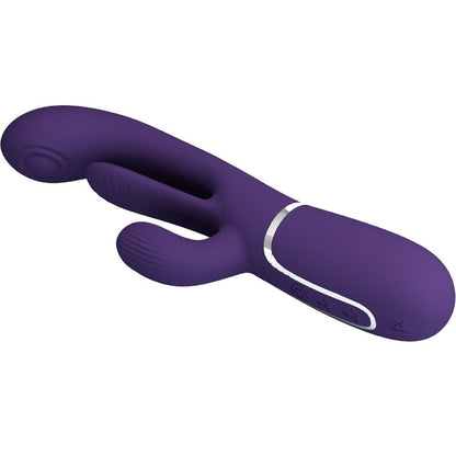 PRETTY LOVE - SHANIA TRIPLE MULTIFUNCTION RABBIT VIBRATOR PURPLE