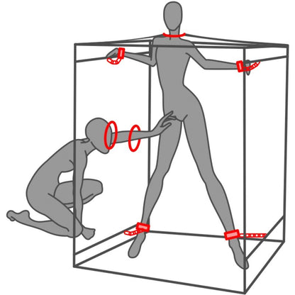 SECRET DOME - KINK CLUB CABINA SCANDALE NEGRO & ROJO