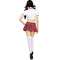 LEG AVENUE - MISS SCHOOLGIRL CLASSIC RED/WHITE COSTUME S/M