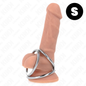 KINK - CHROME METAL TRIPLE COCK RING 3.2 CM TO 4.5 CM