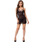 LIVCO CORSETTI FASHION - TIANA LC 20208 SHIRT + THONG BLACK S/M