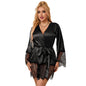 SUBBLIME - 953805 ELEGANT LACE NIGHTGOWN + BLACK THONG L/XL