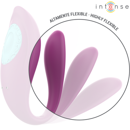 INTENSE - ANNIE U-SHAPED STIMULATOR &amp; VIBRATOR PURPLE REMOTE CONTROL
