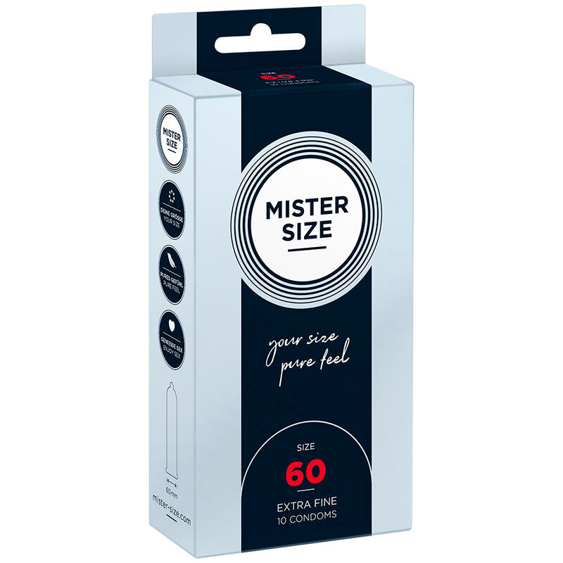 MISTER SIZE - CONDOMS SIZE XL 60 MM (10 UNITS)