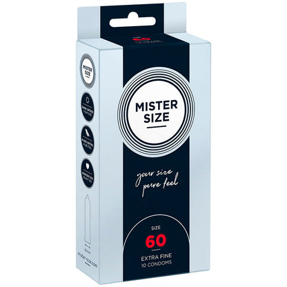 MISTER SIZE - CONDOMS SIZE XL 60 MM (10 UNITS)