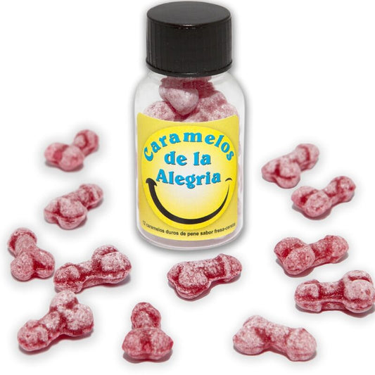 Spicy Devil - 12 Strawberry/Cherrry Penis-Shaped Joy Candies