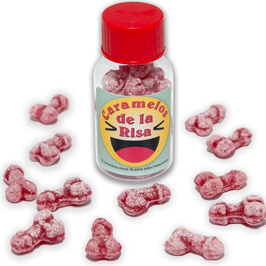 Spicy Devil - 12 Strawberry/Cherrry Penis Shaped Laughter Candies