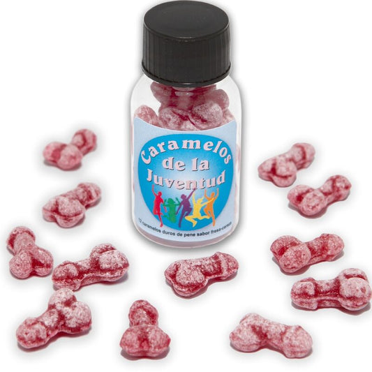 Spicy Devil - 12 Strawberry/Cherrry Penis-Shaped Youth Candies