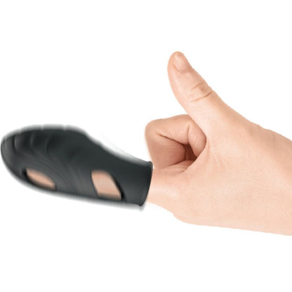 PRETTY LOVE - LICH BLACK SILICONE FINGER VIBRATOR