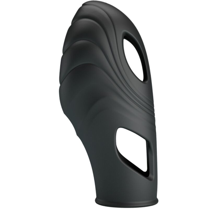 PRETTY LOVE - LICH BLACK SILICONE FINGER VIBRATOR