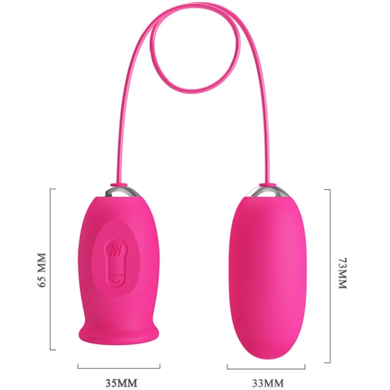 PRETTY LOVE - DAISY VIBRATING EGG + PINK CLITORIS STIMULATING TONGUE