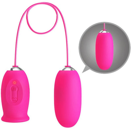 PRETTY LOVE - DAISY VIBRATING EGG + PINK CLITORIS STIMULATING TONGUE