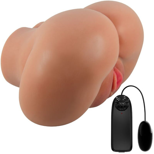 CRAZY BULL - LUNA REAR VIBRATOR WITH REALISTIC NATURAL VAGINA AND ANUS REMOTE CONTROL