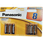PANASONIC - BRONZE AAA ALKALINE BATTERY LR03 BLISTER*8