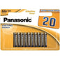 PANASONIC - BRONZE AAA ALKALINE BATTERY LR03 BLISTER*20