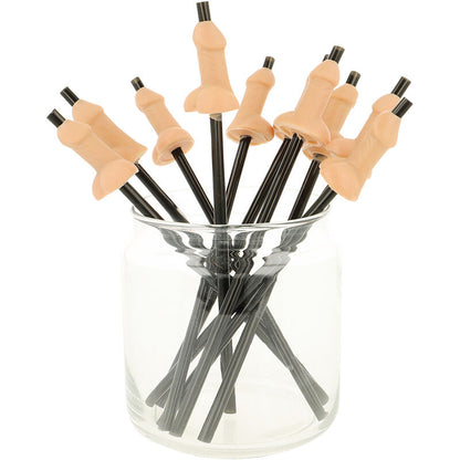 SPICY DEVIL - BAG OF 10 NATURAL PENIS STRAWS