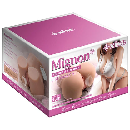 XISE - MIGNON SUCKING MASTURBADOR VAGINA REALÍSTICO CON VIBRACIÓN Y SUCCIONADOR Y CONTROL REMOTO 6 KG