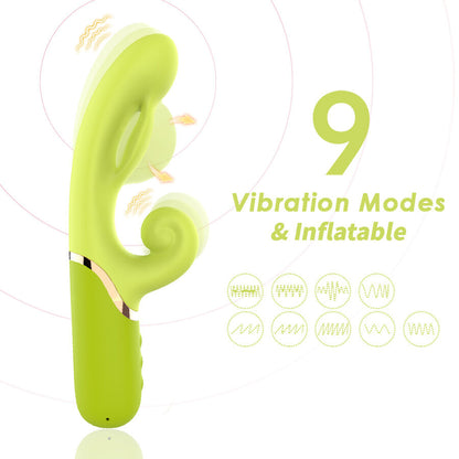 ARMONY - VIBRADOR ESTIMULADOR PUNTO A INFLABLE VERDE