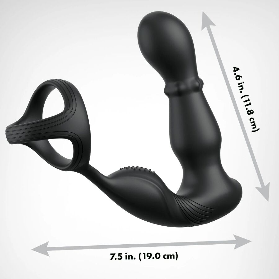 ANAL FANTASY ELITE COLLECTION - ANILLO Y MASAJEADOR ANAL VIBRADOR CON CONTROL REMOTO