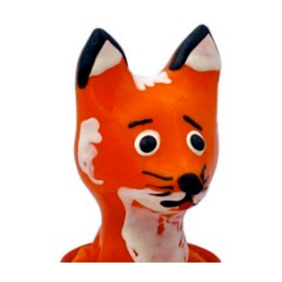 CONDOMERIE - PRESERVATIVO DECORATIVO PINTADO A MANO ZORRO MARRÓN RÁPIDO