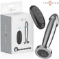 INTENSE - PLUG ANAL 10 VIBRACIONES METAL EN FORMA DE DILDO CON CONTROL REMOTO M