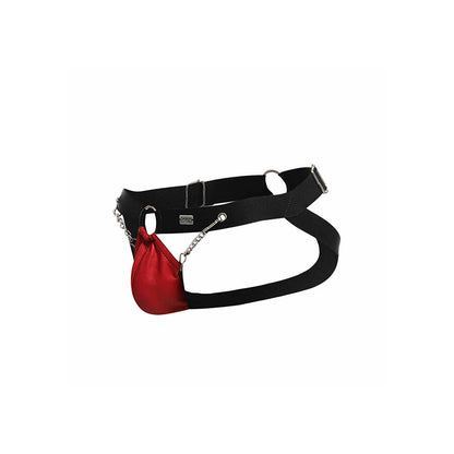 MOB - DNGEON JOCKSTRAP ROJO CON CADENAS TALLA ÚNICA