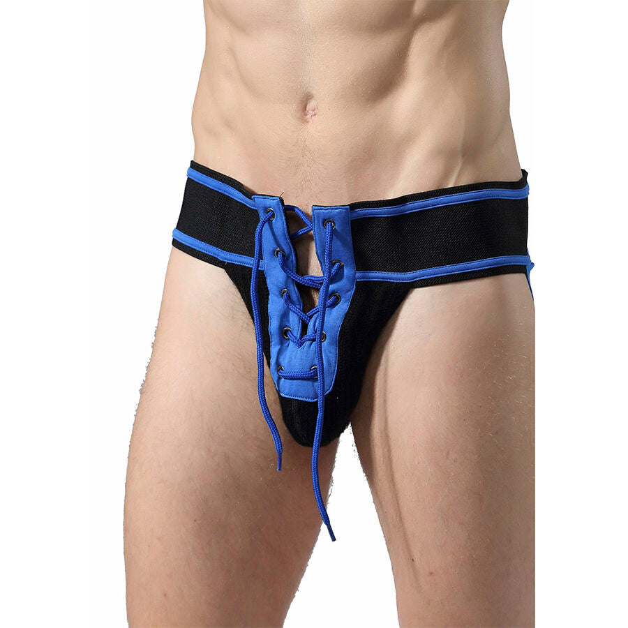 MOB - FETISH JOCKSTRAP FÚTBOL AZUL TALLA L