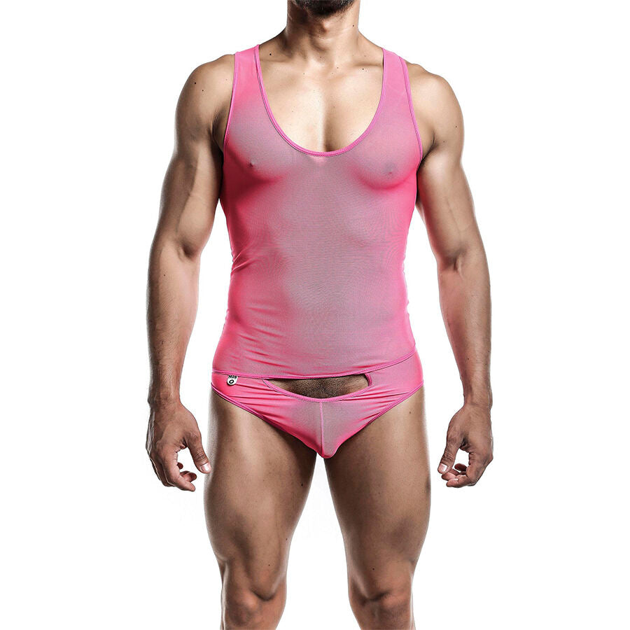 MOB - BODYSHEER TRANSPARTE ROSA TALLA L/XL