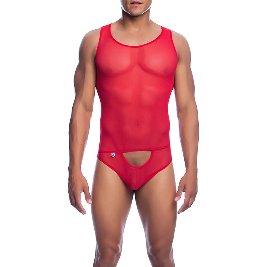 MOB - BODYSHEER TRANSPARTE ROJO TALLA L/XL