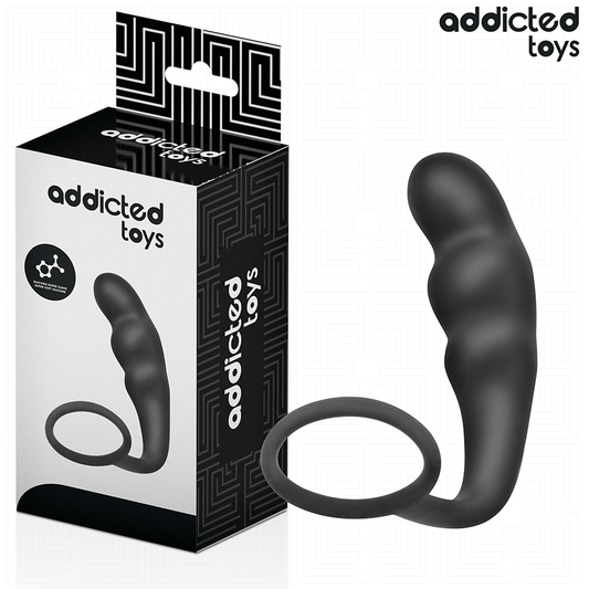 ADDICTED TOYS - PLUG ANAL CON ANILLO SILICONA MODELO 4