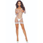 PASSION - BS108 BODYSTOCKING REJILLA BLANCO