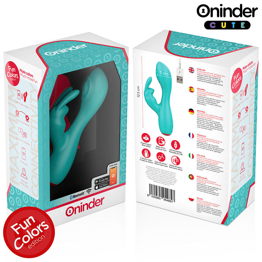 ONINDER CUTE - LOVE BUNNY VIBRADOR PUNTO G Y CLÍTORIS - APP MUNDIAL GRATUITA