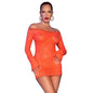 CHILIROSE - CR 4859 MINI VESTIDO NARANJA S