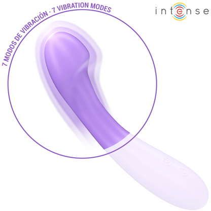 INTENSE - BECKY VIBRADOR 19 CM CALENTABLE 7 VIBRACIONES MORADO