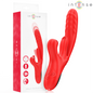 INTENSE - ROSALIA VIBRADOR MULTIFUNCIÓN 3 EN 1 ROJO