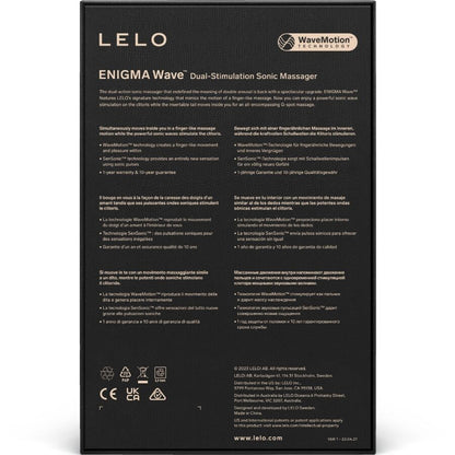 LELO - ENIGMA WAVE MASAJEADOR TRIPLE VIBRACIÓN MORADO