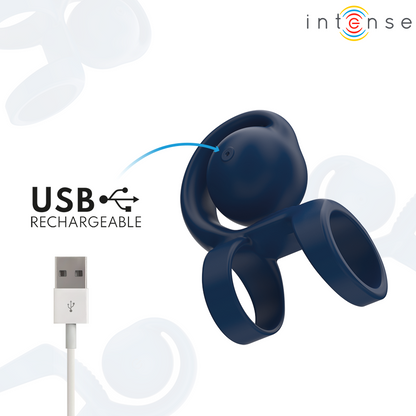 INTENSE - TYSON ANILLO POTENCIADOR CON CARACOL VIBRADOR Ø 3,2 CM