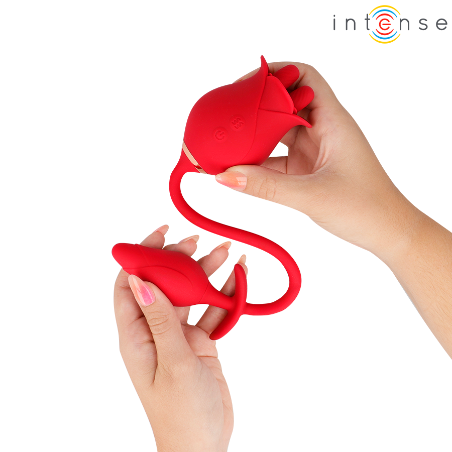 INTENSE - MELANIE DOBLE ESTIMULADOR CLÍTORIS CON LENGUA ZIGZAG