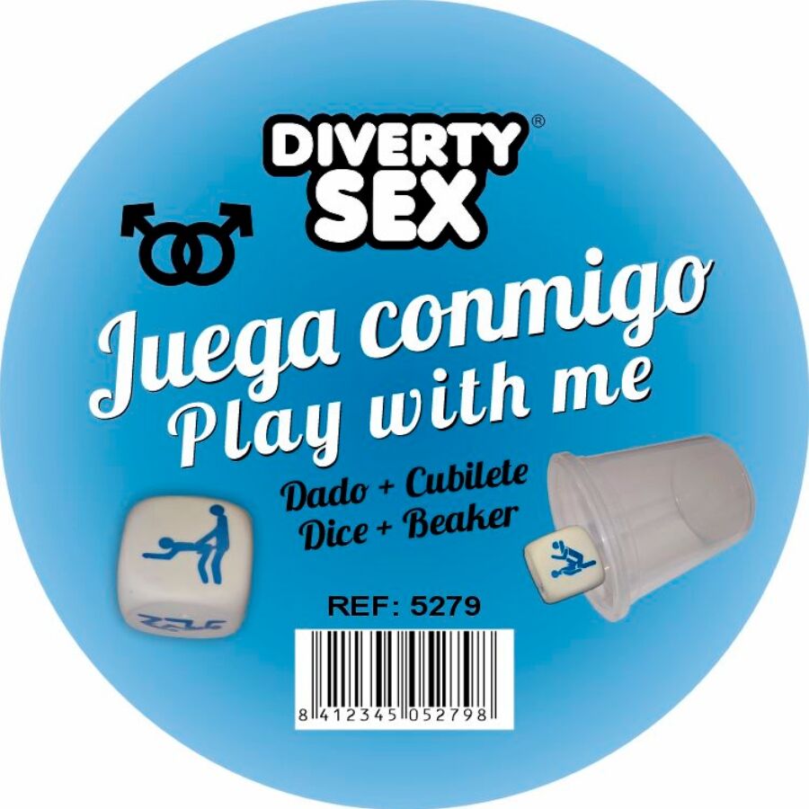 DIABLO PICANTE - DADO DURO BLANCO POSTURAS CHICOS CON CUBILETE