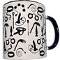 DIABLO PICANTE - TAZA BLANCA BONDAGE & ASA NEGRA 370 ML