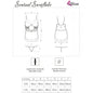 LIVCO CORSETTI FASHION - SENSUAL SNOWFLAKE LC 90603 CAMISA + TANGA + DIADEMA NAVIDEÑA S/M