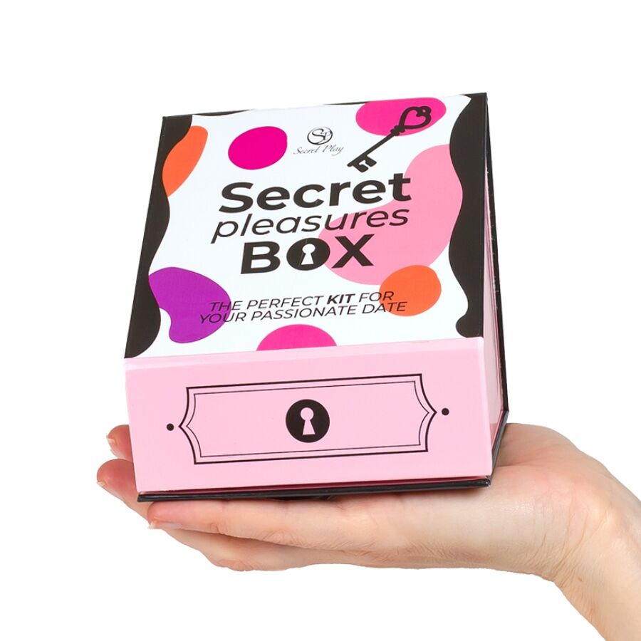 SECRET PLAY - CAJA DE PLACERES PARA PAREJAS DADOS + BALA VIBRADORA + PLUMERO