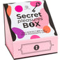 SECRET PLAY - CAJA DE PLACERES PARA PAREJAS DADOS + BALA VIBRADORA + PLUMERO