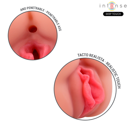 INTENSE DEEP TOUCH - RILEY MASTURBADOR DOBLE BOCA & VAGINA