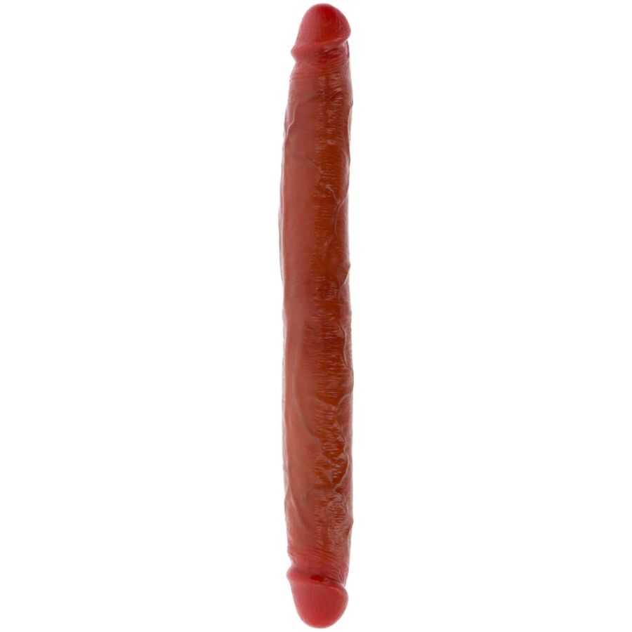 GET REAL - DILDO DOBLE DONG DE SILICONA CARAMELO 35 CM