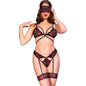 CHILIROSE - CR 4880 SET TRES PIEZAS NEGRO & ROJO S