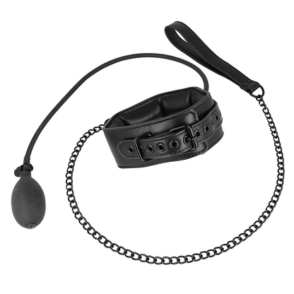 FETISH SUBMISSIVE BONDAGE - COLLAR BONDAGE INFLABLE CON TIRADOR