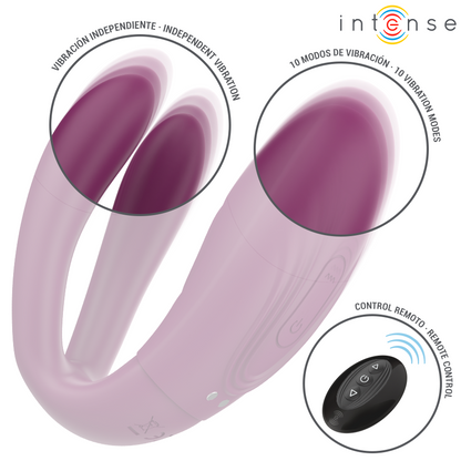 INTENSE - SANDRA VIBRADOR & ESTIMULADOR DE PINZAS CON GOLPETEO CONTROL REMOTO