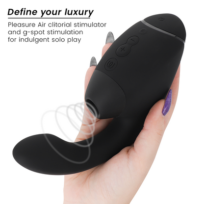 WOMANIZER - DUO NEXT ESTIMULADOR VIBRADOR DUAL CLÍTORIS & PUNTO·G NEGRO
